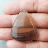 Fluorite Naturale Forma Goccia Piatto Cabochon Liscio Fatto a Mano 38X31mm 15,05gm 1pz