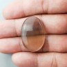 Fluorite Naturale Forma Ovale Piatto Cabochon Liscio Fatto a Mano 31X21mm 8,05gm 1pz