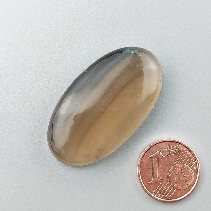 Fluorite Naturale Forma Ovale Piatto Cabochon Liscio Fatto a Mano 36X20mm 11,45gm 1pz