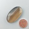 Fluorite Naturale Forma Ovale Piatto Cabochon Liscio Fatto a Mano 36X20mm 11,45gm 1pz