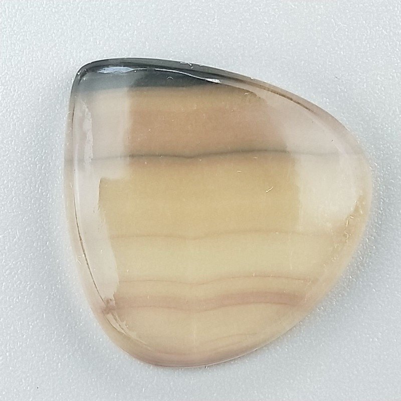 Fluorite Naturale Forma Fantasia Piatto Cabochon Liscio Fatto a Mano 20X19X8mm 6,30gm 1pz