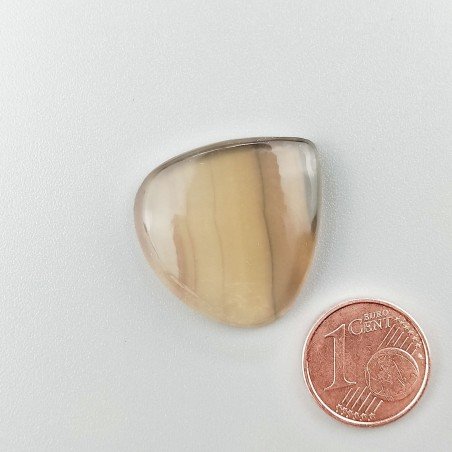 Fluorite Naturale Forma Fantasia Piatto Cabochon Liscio Fatto a Mano 20X19X8mm 6,30gm 1pz