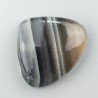 Fluorite Naturale Forma Cuore Piatto Cabochon Liscio Fatto a Mano 30X26mm 10,37gm 1pz