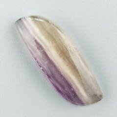 Fluorite Naturale Forma Fantasia Piatto Cabochon Liscio Fatto a Mano 34X13X5mm 5,25gm 1pz
