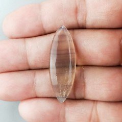 Cabochon di Fluorite Naturale Marquise, Piatto e Liscio, 38x13x6 mm, 5,45 g, Fatto a Mano Cabochon di Fluorite Naturale Marquise, Piatto e Liscio, 38x13x6 mm, 5,45 g, Fatto a Mano