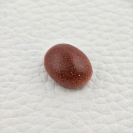 Pietra Del Sole Sintetico Forma Ovale Piatto Cabochon Liscio Fatto a Mano 16X13X7mm 12,35 Carati 1pz