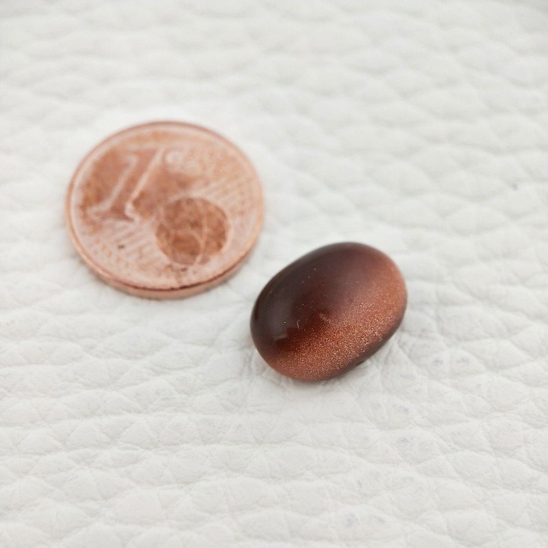 Pietra Del Sole Sintetico Forma Ovale Piatto Cabochon Liscio Fatto a Mano v13X9X6mm 5,55 Carati 1pz Pietra Del Sole Sintetico Forma Ovale Piatto Cabochon Liscio Fatto a Mano v13X9X6mm 5,55 Carati 1pz