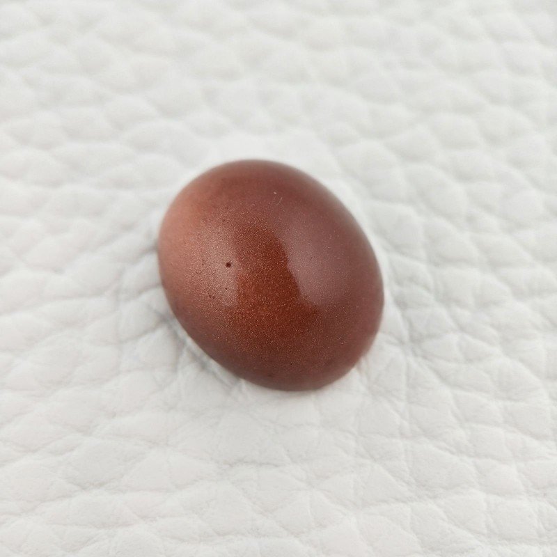 Pietra Del Sole Sintetico Forma Ovale Piatto Cabochon Liscio Fatto a Mano 16X14X8mm 13,65 Carati 1pz