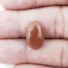 Pietra Del Sole Sintetico Forma Ovale Piatto Cabochon Liscio Fatto a Mano 15X10X5mm 6,80 Carati 1pz