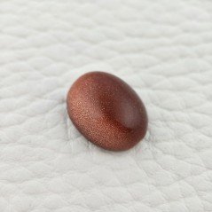 Pietra Del Sole Sintetico Forma Ovale Piatto Cabochon Liscio Fatto a Mano 15X12X6mm 8,95 Carati 1pz