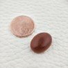 Pietra Del Sole Sintetico Forma Ovale Piatto Cabochon Liscio Fatto a Mano 15X11X5mm 8,05 Carati 1pz
