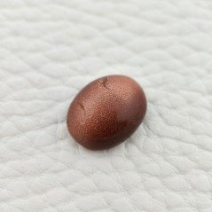 Pietra Del Sole Sintetico Forma Ovale Piatto Cabochon Liscio Fatto a Mano 14X11X5mm 6,30 Carati 1pz