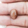 Pietra Del Sole Sintetico Forma Ovale Piatto Cabochon Liscio Fatto a Mano 14X11X5mm 6,30 Carati 1pz