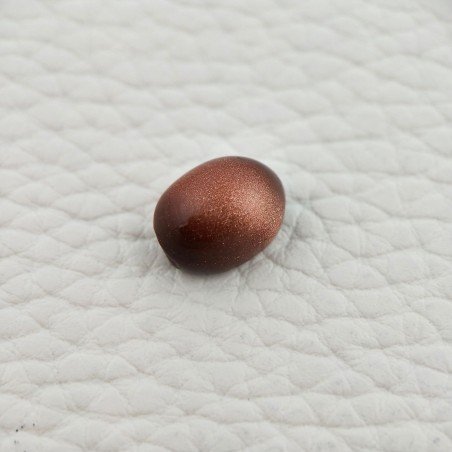 Pietra Del Sole Sintetico Forma Ovale Piatto Cabochon Liscio Fatto a Mano 12X9X7mm 6,05 Carati 1pz