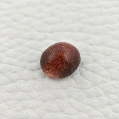 Pietra Del Sole Sintetico Forma Ovale Piatto Cabochon Liscio Fatto a Mano 11X10X6mm 5,75 Carati 1pz