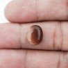 Pietra Del Sole Sintetico Forma Ovale Piatto Cabochon Liscio Fatto a Mano 12X9X3mm 3,70 Carati 1pz