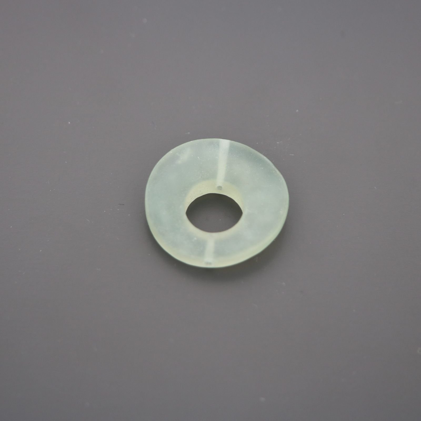 Componente giada naturale cerchietti tondi twist 25 mm 1pz