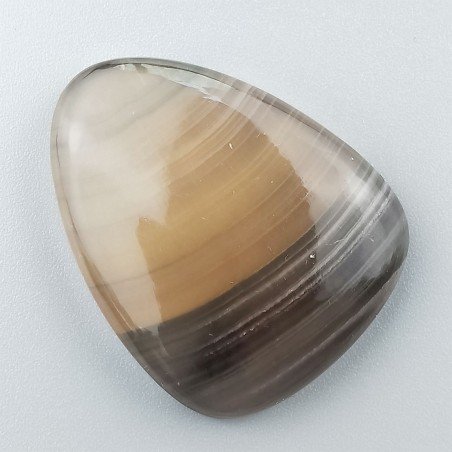 Fluorite Naturale Forma Goccia Piatto Cabochon Liscio Fatto a Mano 40X32mm 19,00gm 1pz