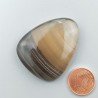 Fluorite Naturale Forma Goccia Piatto Cabochon Liscio Fatto a Mano 40X32mm 19,00gm 1pz