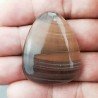 Fluorite Naturale Forma Goccia Piatto Cabochon Liscio Fatto a Mano 40X32mm 19,00gm 1pz