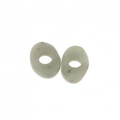 Componente giada naturale ovali twist 12x16 mm