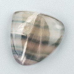 Fluorite Naturale Forma Cuore Piatto Cabochon Liscio Fatto a Mano 23X25X5mm 5,15gm 1pz