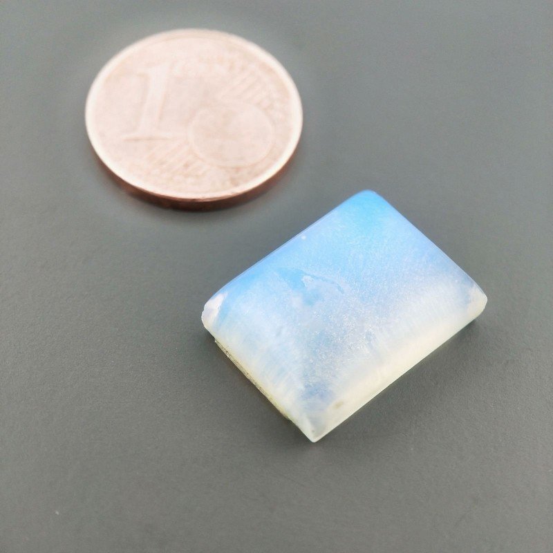 Opalina Forma Rettangolare Piatto Cabochon Liscio Fatto a Mano 16X12X6mm 11,20 Carati 1pz