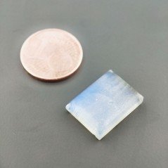 Opalina Forma Rettangolare Piatto Cabochon Liscio Fatto a Mano 15X11X4mm 7,65 Carati 1pz