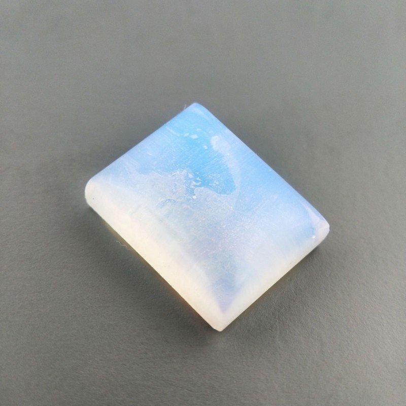 Opalina Forma Rettangolare Piatto Cabochon Liscio Fatto a Mano 15X12X6mm 11,50 Carati 1pz