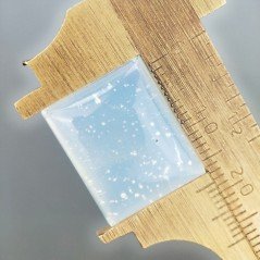 Opalina Forma Rettangolare Piatto Cabochon Liscio Fatto a Mano 18X15X7mm 21,05 Carati 1pz