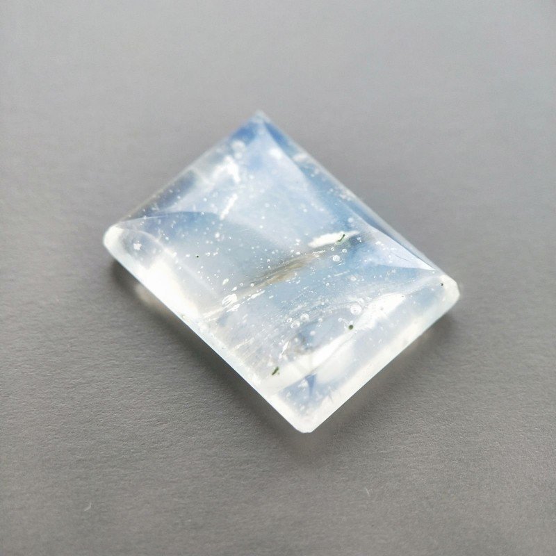 Opalina Forma Rettangolare Piatto Cabochon Liscio Fatto a Mano 19X15X6mm 18,10 Carati 1pz