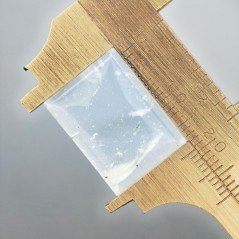 Opalina Forma Rettangolare Piatto Cabochon Liscio Fatto a Mano 19X15X6mm 18,10 Carati 1pz