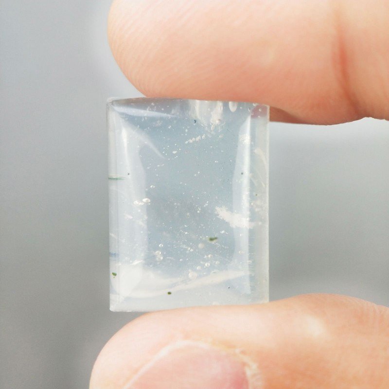 Opalina Forma Rettangolare Piatto Cabochon Liscio Fatto a Mano 19X15X6mm 18,10 Carati 1pz