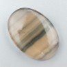 Fluorite Naturale Forma Rettangolare Piatto Cabochon Liscio Fatto a Mano 31X14X6mm 7,85gm 1pz