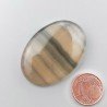 Fluorite Naturale Forma Rettangolare Piatto Cabochon Liscio Fatto a Mano 31X14X6mm 7,85gm 1pz