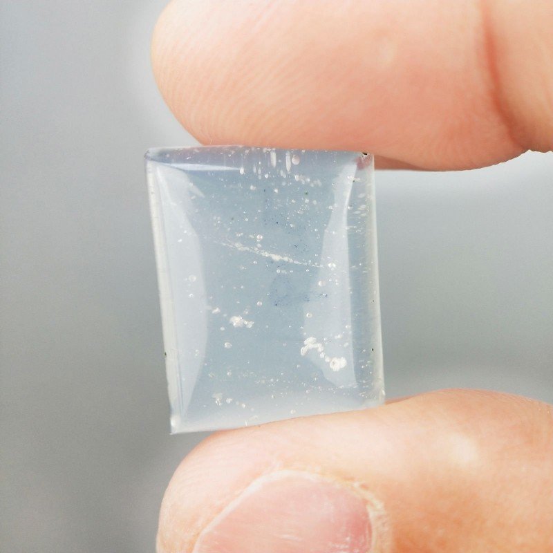 Opalina Forma Rettangolare Piatto Cabochon Liscio Fatto a Mano 18X14X6mm 15,95 Carati 1pz