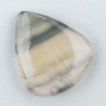 Fluorite Naturale Forma Goccia Piatto Cabochon Liscio Fatto a Mano 26X22X5mm 5,15gm 1pz
