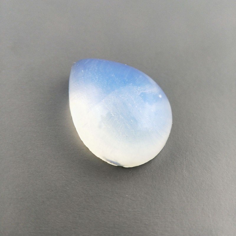 Opalina Forma Goccia Piatto Cabochon Liscio Fatto a Mano 16X11X6mm 8,40 Carati 1pz