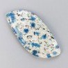 K2 'Raindrop Azurite' Naturale Forma Fantasia Piatto Cabochon Liscio Fatto a Mano 53X24mm 13,79gm 1pz
