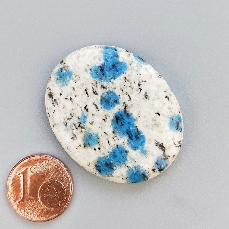 K2 'Raindrop Azurite' Naturale Forma Ovale Piatto Cabochon Liscio Fatto a Mano 36X29X5mm 10,20gm 1pz K2 'Raindrop Azurite' Naturale Forma Ovale Piatto Cabochon Liscio Fatto a Mano 36X29X5mm 10,20gm 1pz