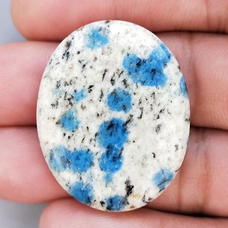 K2 'Raindrop Azurite' Naturale Forma Ovale Piatto Cabochon Liscio Fatto a Mano 36X29X5mm 10,20gm 1pz K2 'Raindrop Azurite' Naturale Forma Ovale Piatto Cabochon Liscio Fatto a Mano 36X29X5mm 10,20gm 1pz