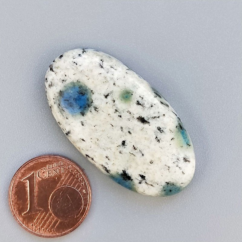 K2 'Raindrop Azurite' Naturale Forma Ovale Piatto Cabochon Liscio Fatto a Mano 35X19X6mm 6,80gm 1pz K2 'Raindrop Azurite' Naturale Forma Ovale Piatto Cabochon Liscio Fatto a Mano 35X19X6mm 6,80gm 1pz