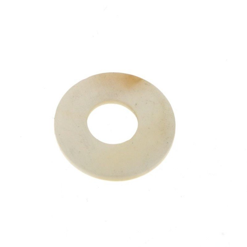 Componente madreperla cerchietti tondi bianchi 25 mm 1pz