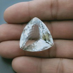 Cristallo Di Rocca Naturale Taglio Trillion Sfaccettata a Mano Gemma Sciolta 14X10X7mm 61,95 Carati 1pz Cristallo Di Rocca Naturale Taglio Trillion Sfaccettata a Mano Gemma Sciolta 14X10X7mm 61,95 Carati 1pz