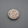 Componente pietra di leopardo rosso moneta 30 mm 1pz