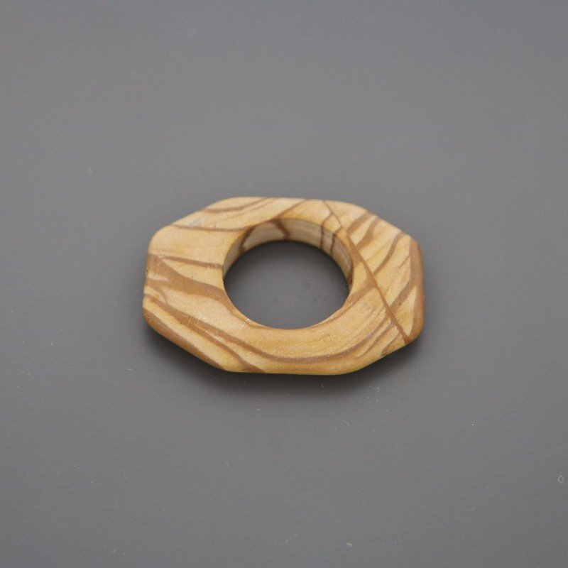 Componente pietra paesina cerchietti ottagonali 36x26 mm 1pz