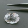 Cristallo Di Rocca Naturale Taglio Ovale Sfaccettata a Mano Gemma Sciolta 16X11X8mm 9,50 Carati 1pz
