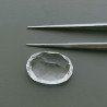 Cristallo Di Rocca Naturale Taglio Ovale Sfaccettata a Mano Gemma Sciolta 16X11X8mm 9,50 Carati 1pz