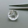 Cristallo Di Rocca Naturale Taglio Tondo Liscio-Sfaccettata a Mano Gemma Sciolta 14X14X10mm 13,00 Carati 1pz