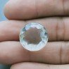Cristallo Di Rocca Naturale Taglio Tondo Liscio-Sfaccettata a Mano Gemma Sciolta 17X17X12mm 22,50 Carati 1pz
